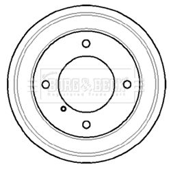 BORG & BECK Тормозной барабан BBR7057